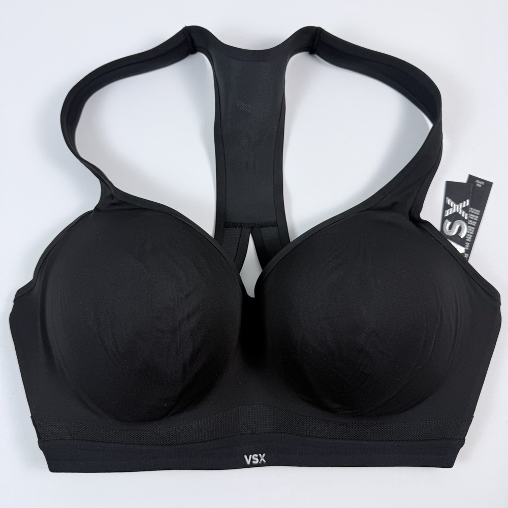 Victoria's Secret VSX Incredible Max Racerback Sports Bra Black 36DD NWT